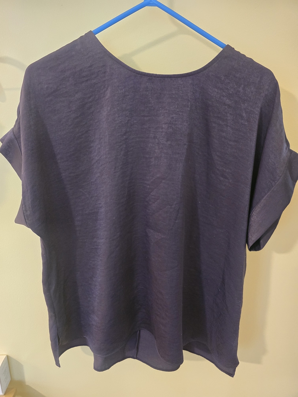 Worthington Purple Short-Sleeve Boxy Top